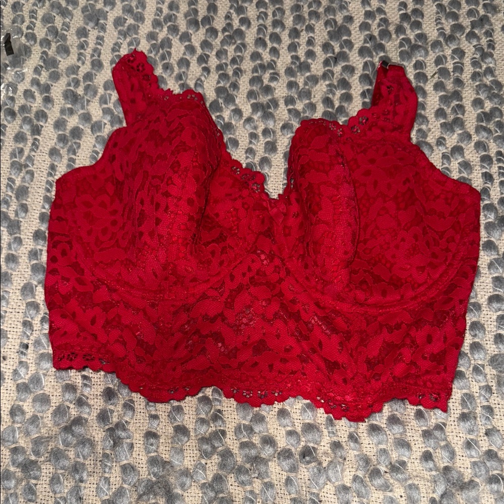 Red Lace Bralette